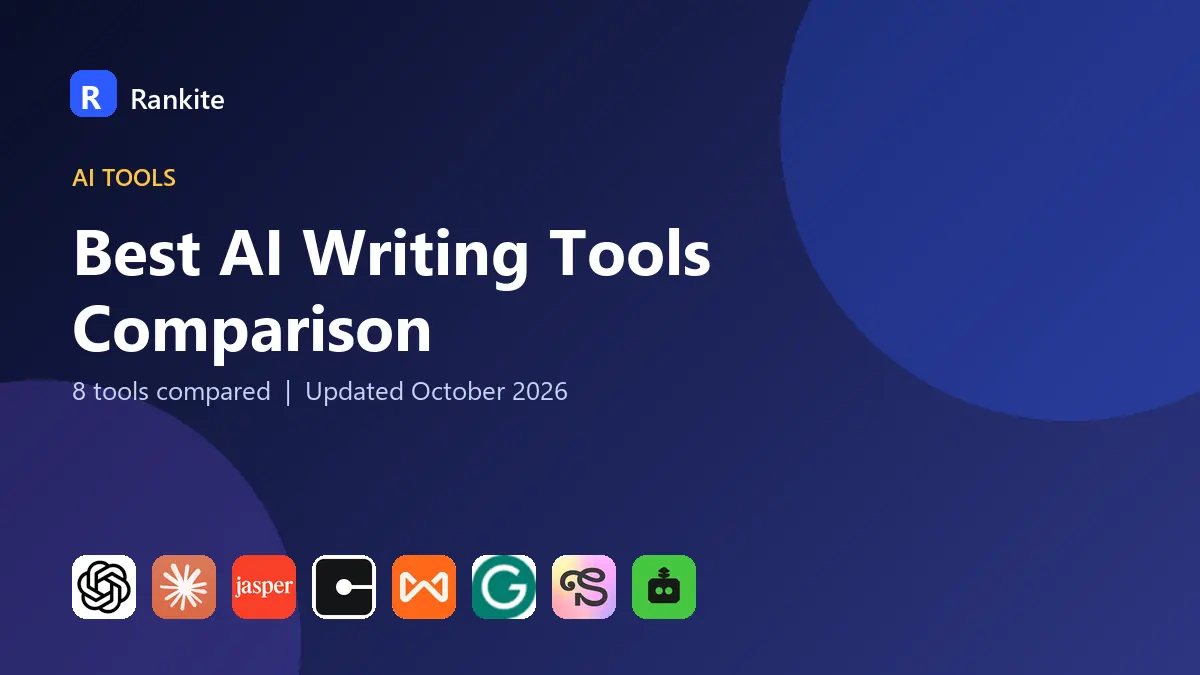 Best AI Writing Tools Comparison in 2026: 8 Tools Compared