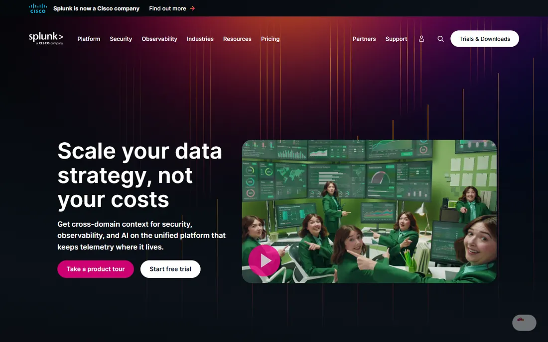 Splunk ITSI homepage