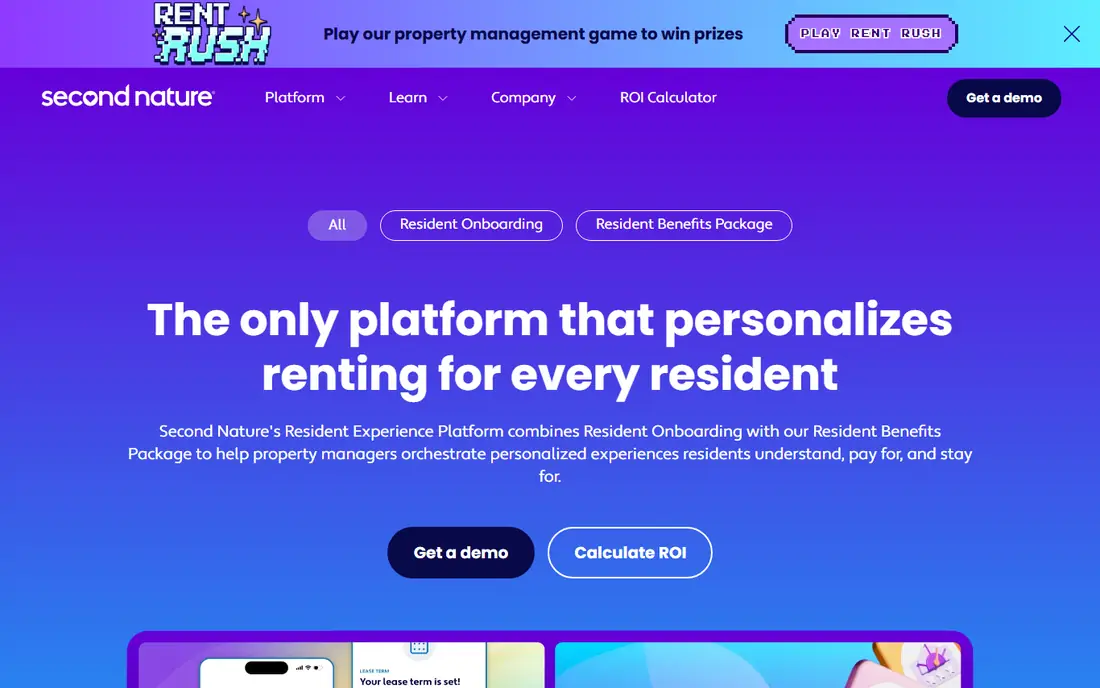 Second Nature homepage