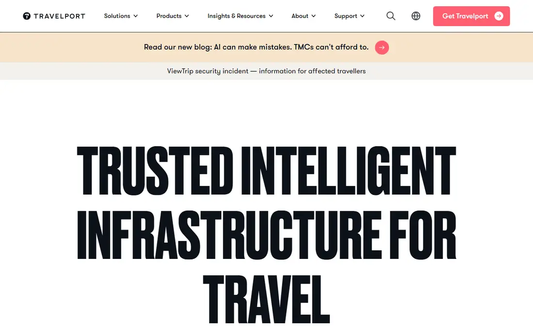 Travelport homepage