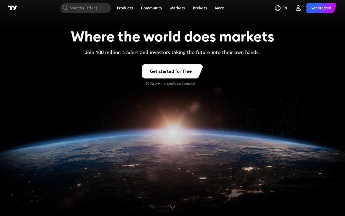 TradingView homepage
