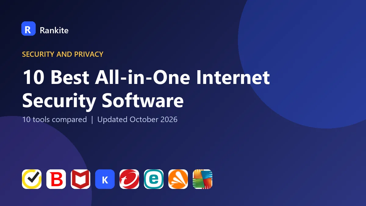 10 Best All-in-One Internet Security Software: 10 Tools Compared