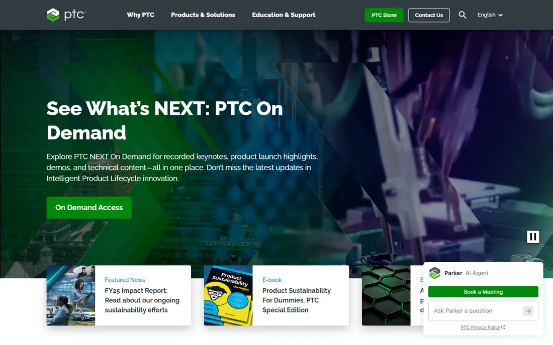 PTC Codebeamer homepage