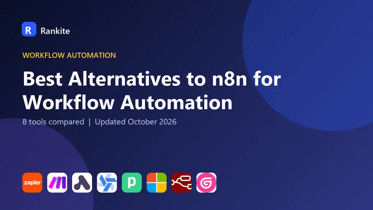 Best Alternatives to n8n for Workflow Automation in 2026: 8 Tools Compared