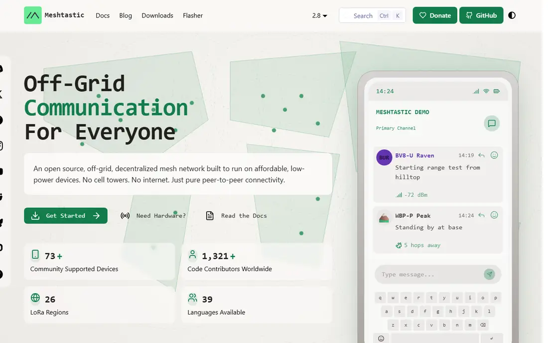 Meshtastic homepage
