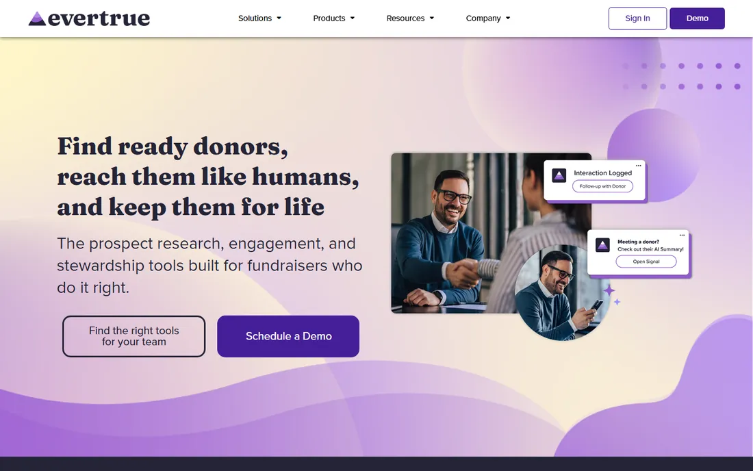 EverTrue homepage