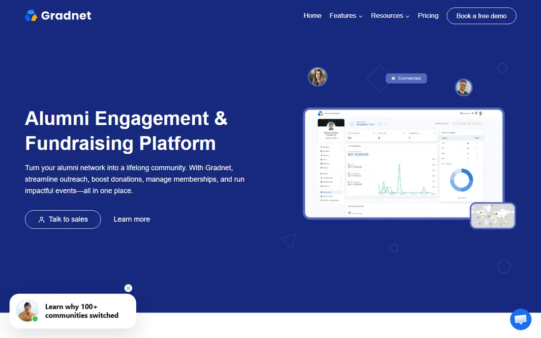 Gradnet homepage