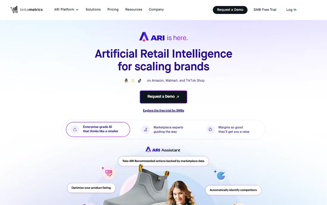 Teikametrics homepage