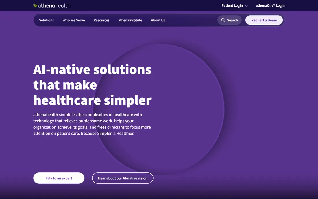 athenahealth homepage