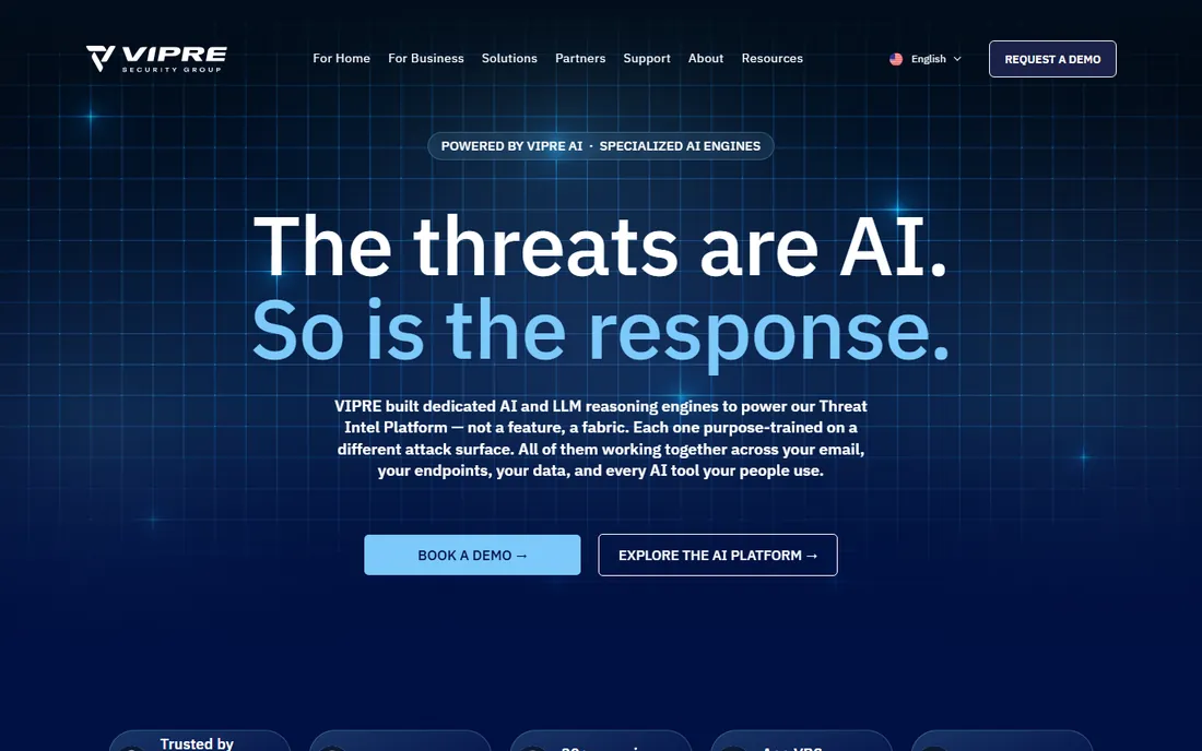 VIPRE homepage