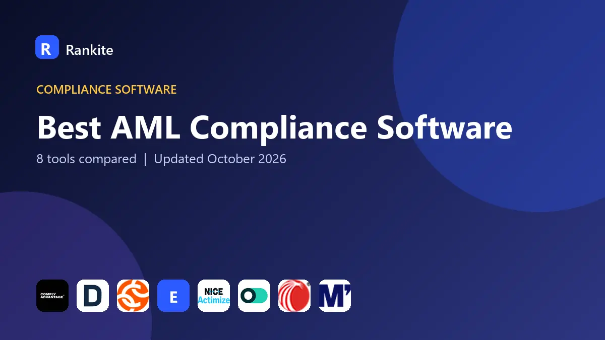 Best AML Compliance Software in 2026: 8 Tools Compared