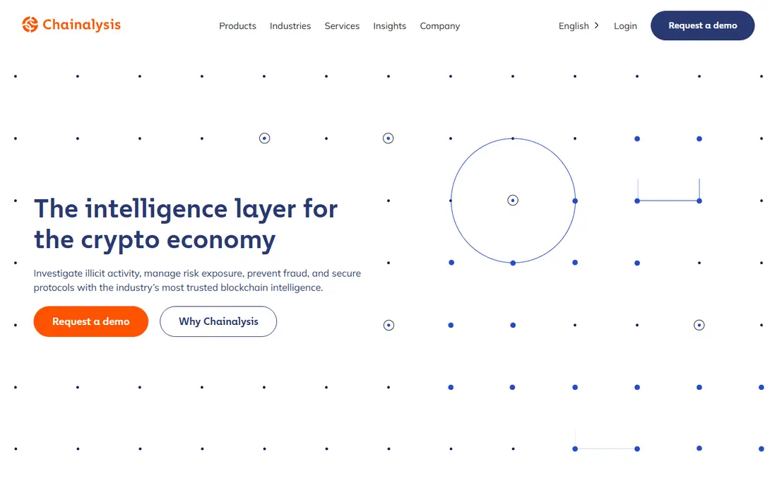 Chainalysis homepage