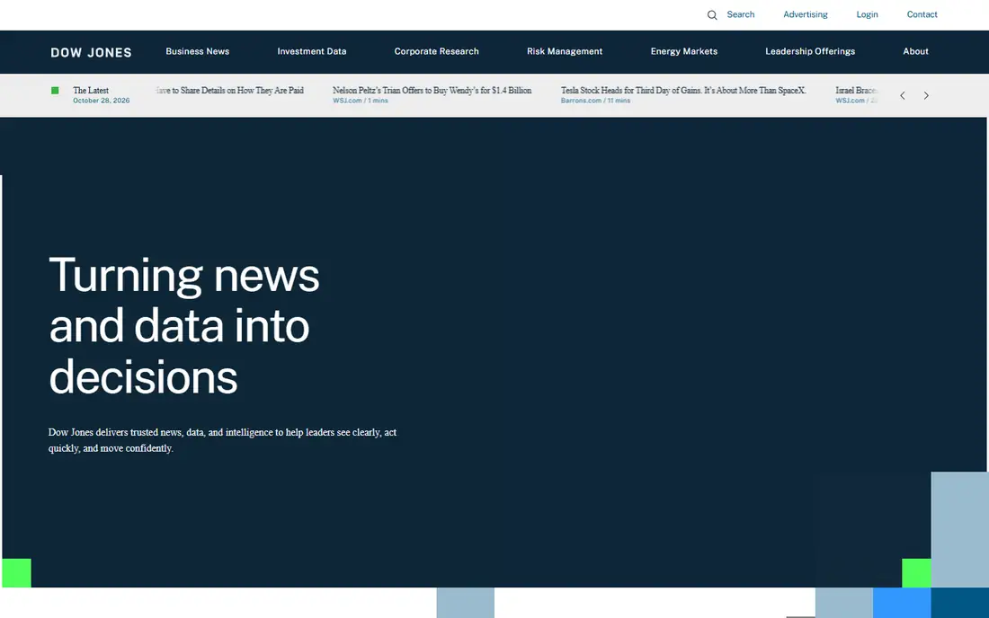 Dow Jones Risk and Compliance homepage