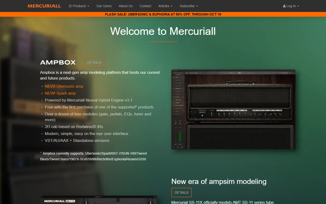 Mercuriall homepage