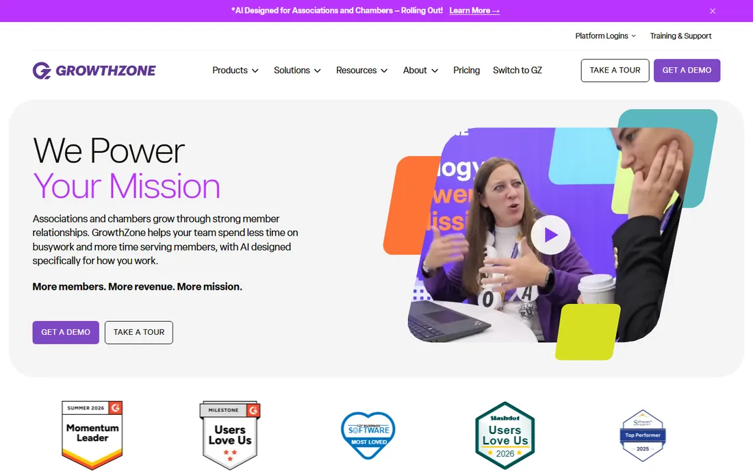 GrowthZone homepage