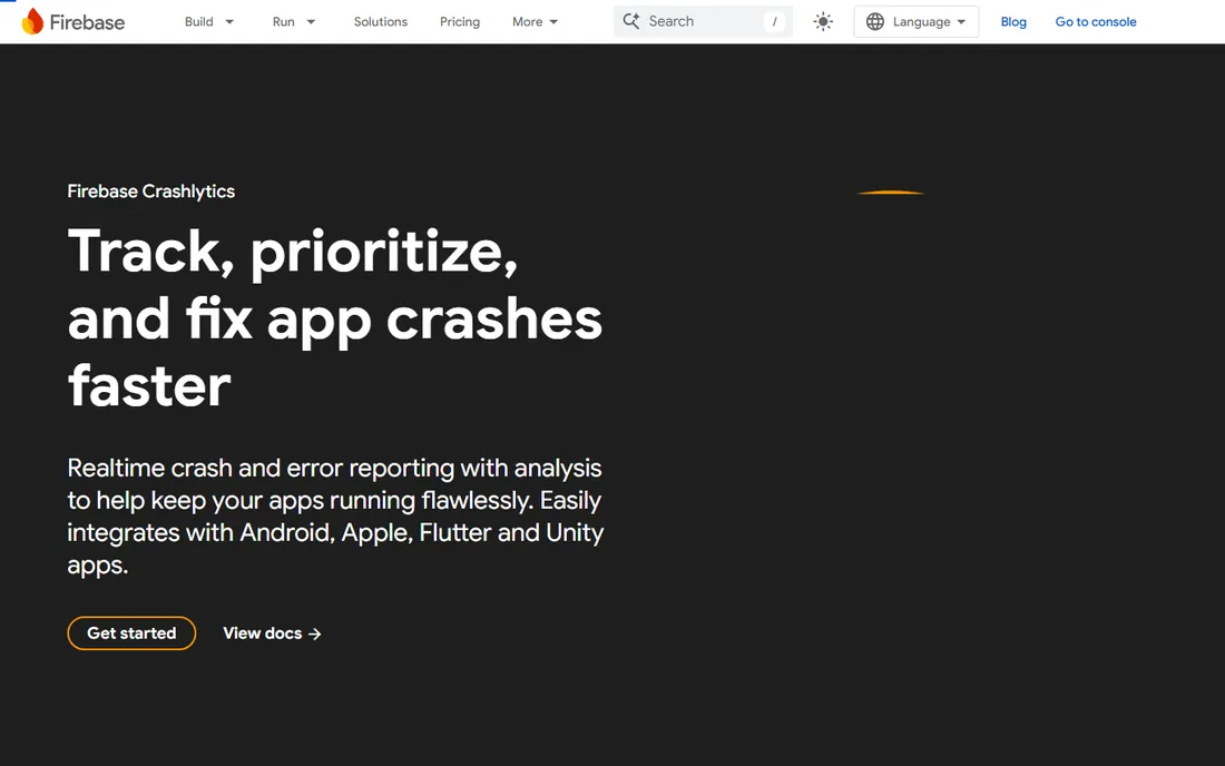 Firebase homepage