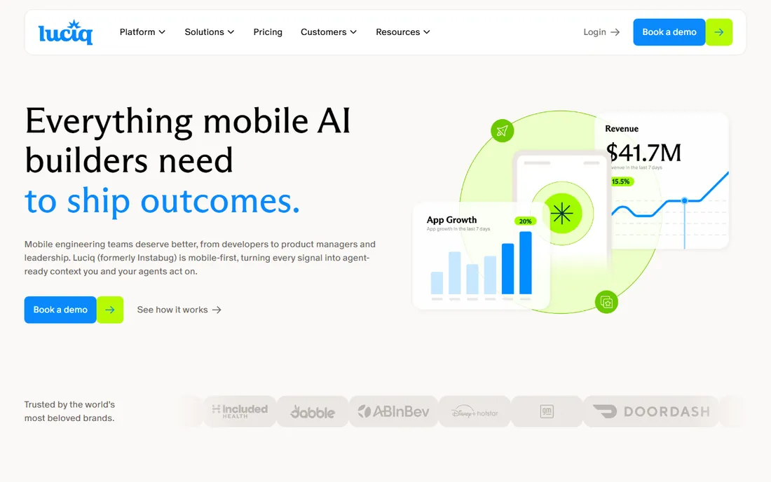 Instabug homepage