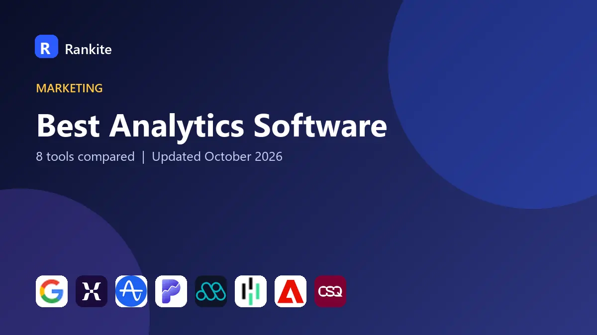 Best Analytics Software in 2026: 8 Tools Compared