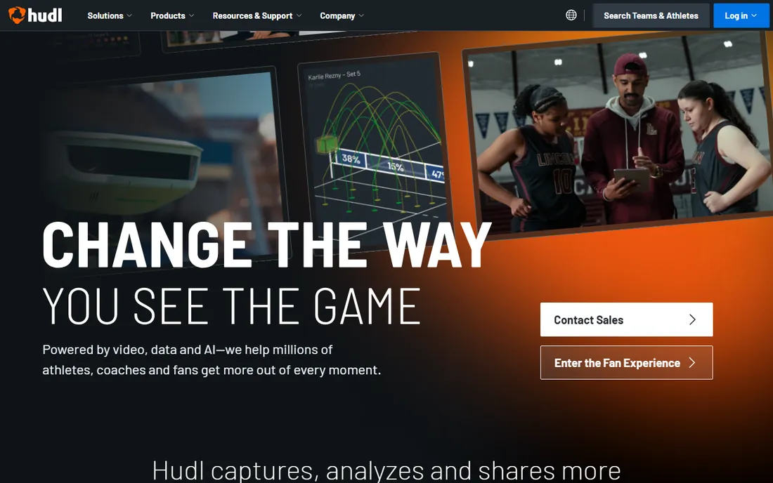 Hudl homepage