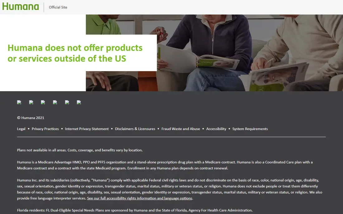 Humana homepage
