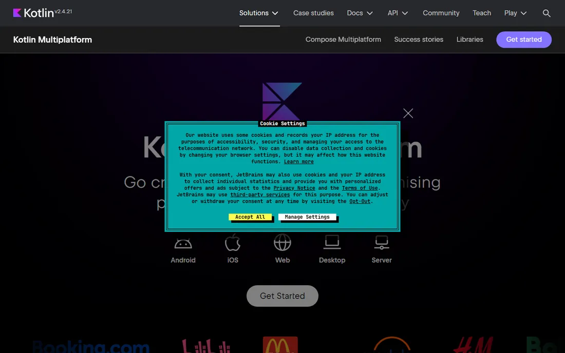 Kotlin Multiplatform homepage