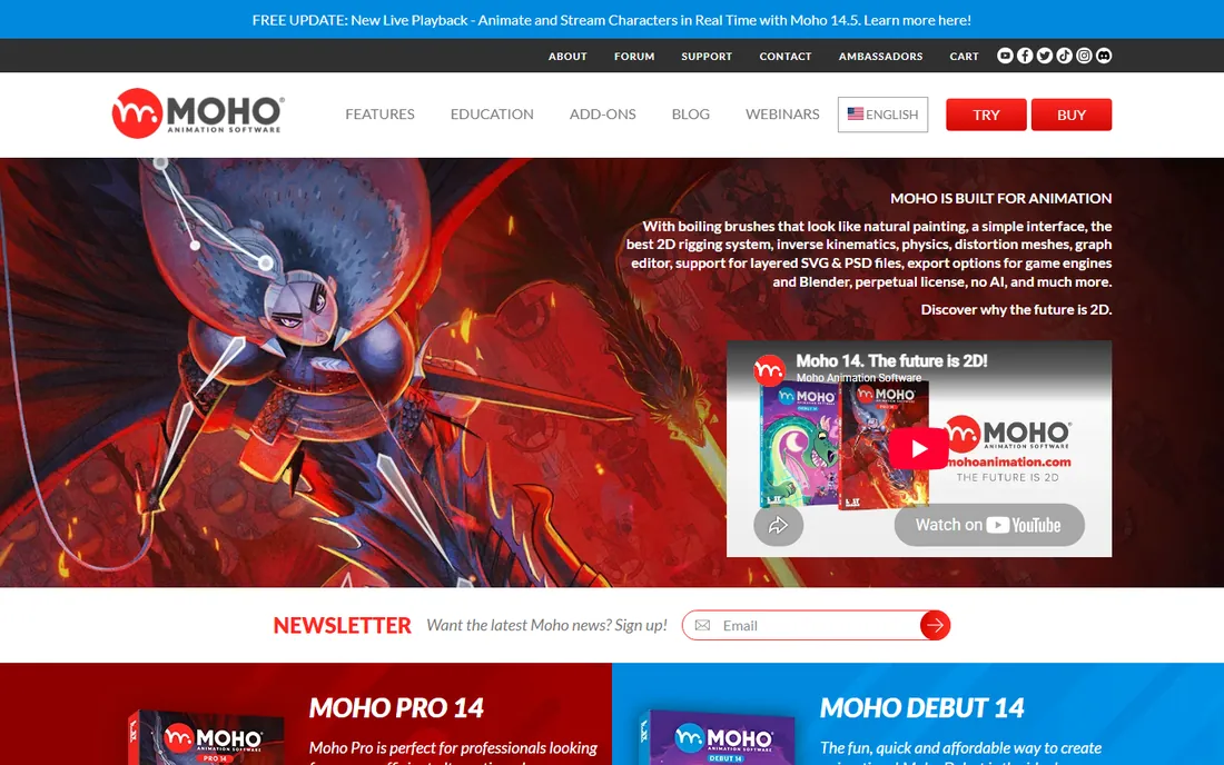 Moho homepage