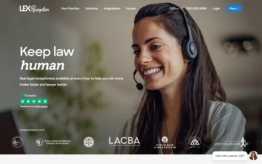 LEX Reception homepage