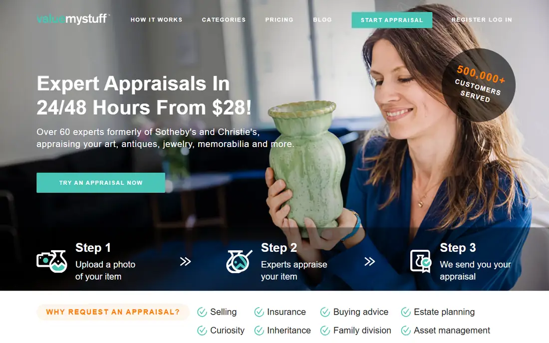 ValueMyStuff homepage
