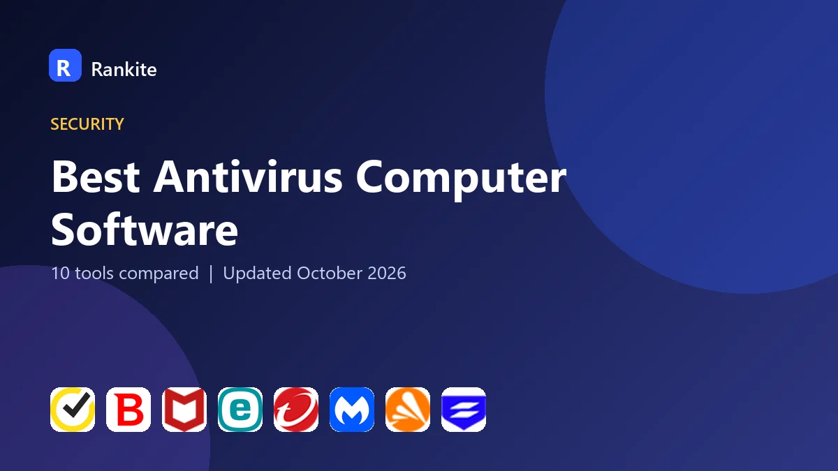 Best Antivirus Computer Software in 2026: 10 Tools Compared