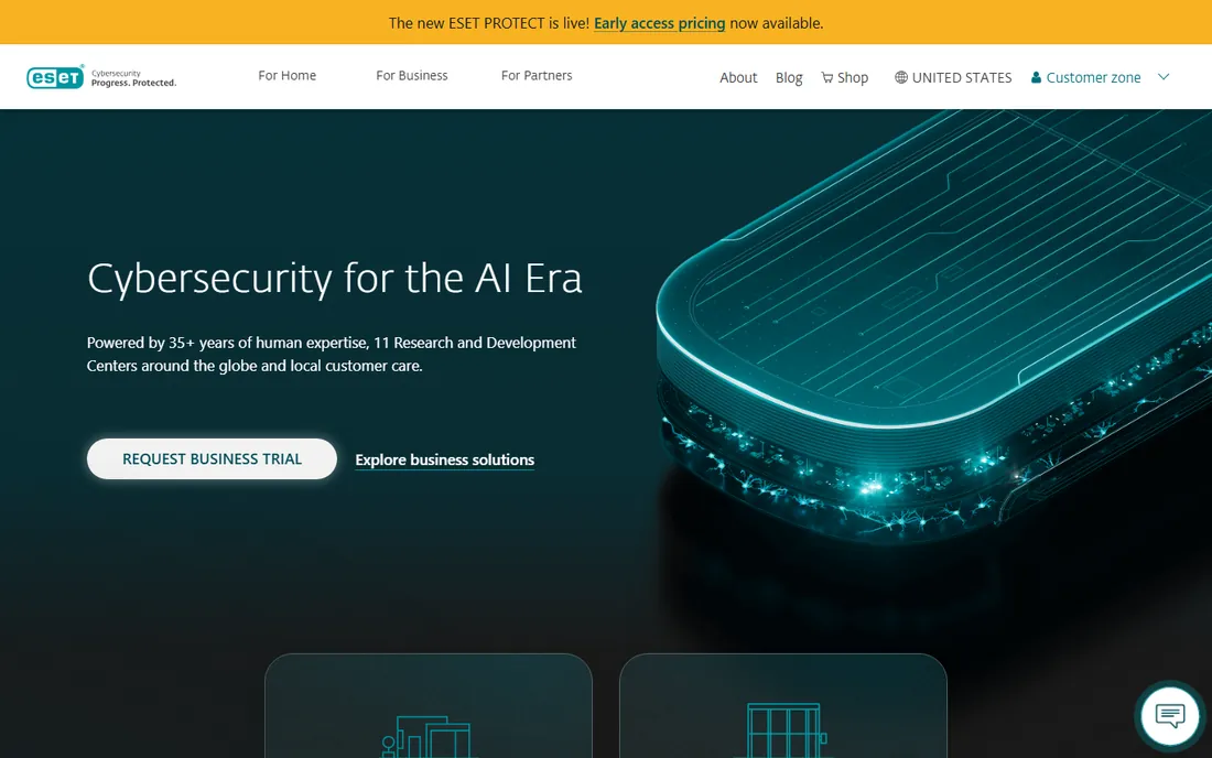 ESET Home Security homepage