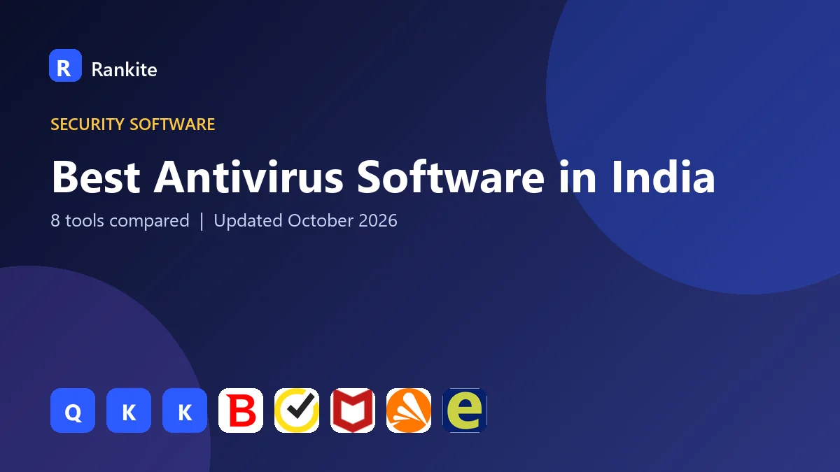 Best Antivirus Software in India in 2026: 8 Tools Compared