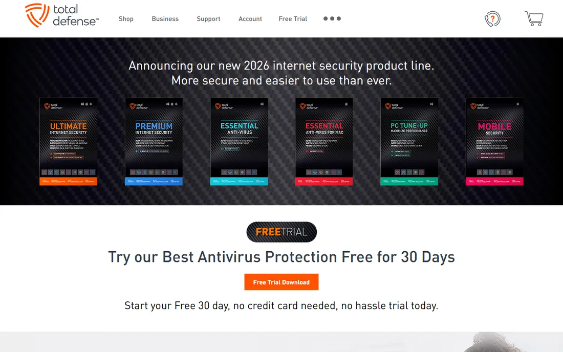 Total Defense homepage