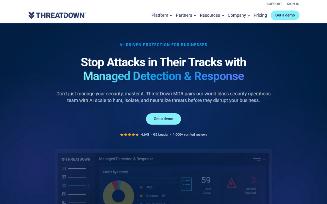 ThreatDown (Malwarebytes) homepage