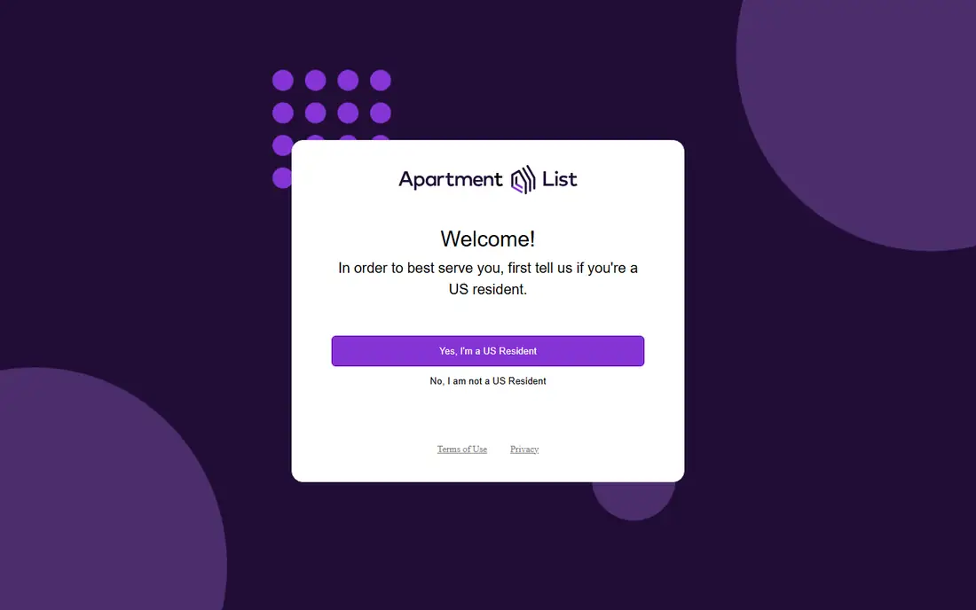 Apartment List homepage