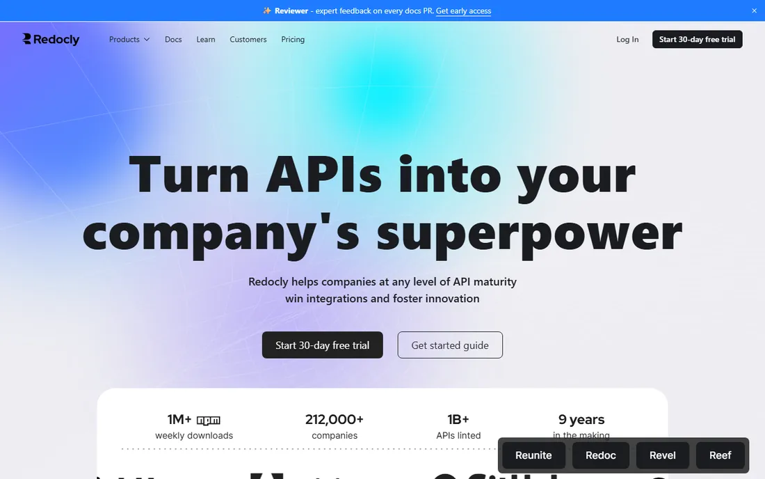 Redocly homepage
