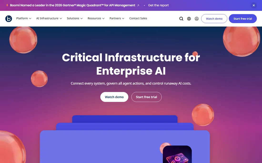 Boomi homepage