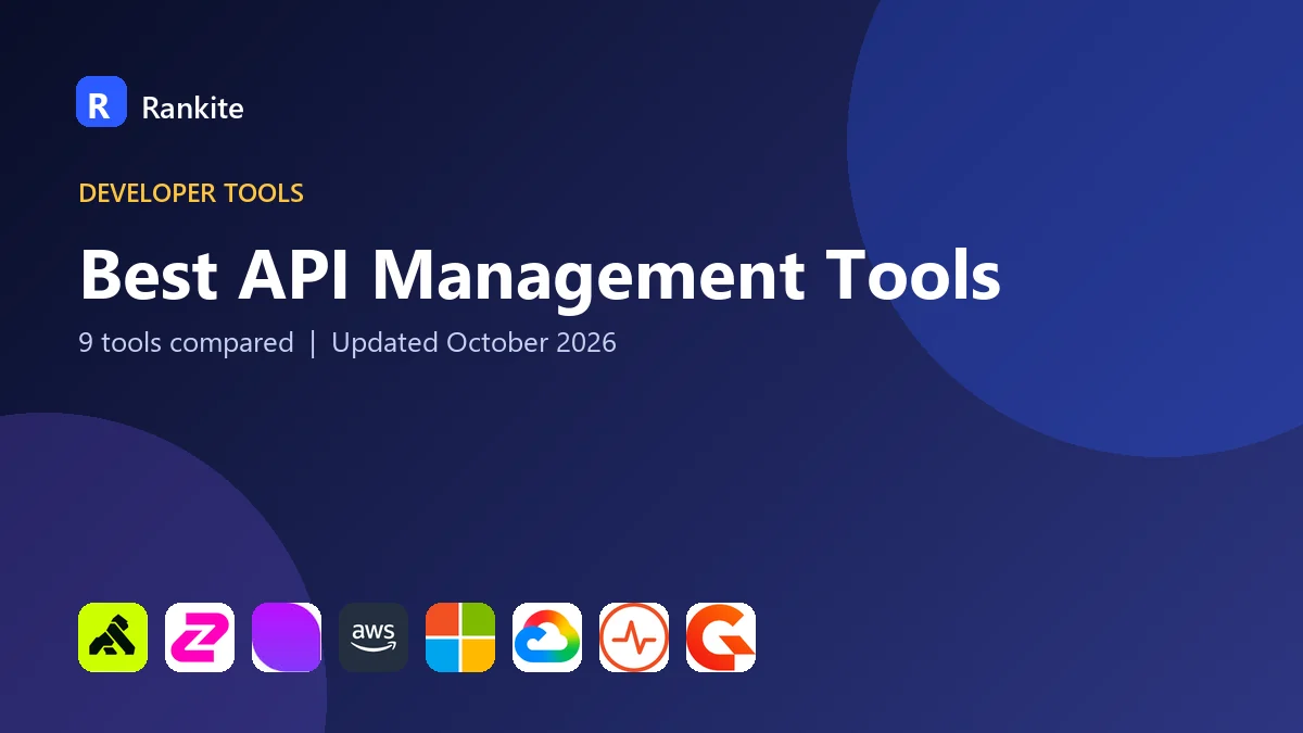 Best API Management Tools in 2026: 9 Tools Compared