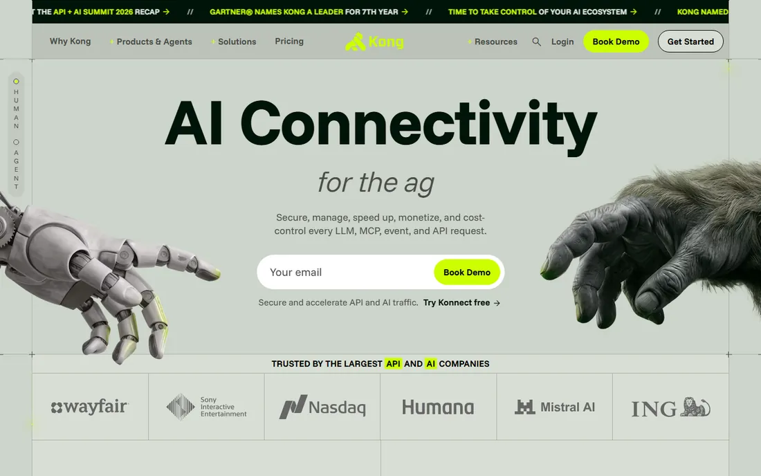 Kong homepage