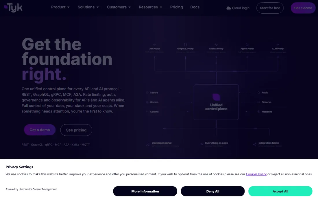 Tyk homepage