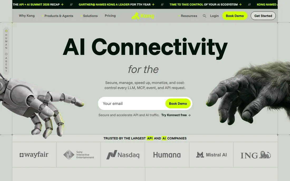 Kong homepage