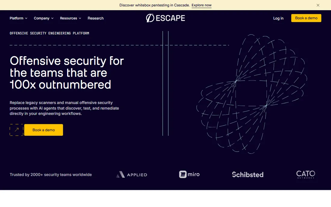 Escape homepage