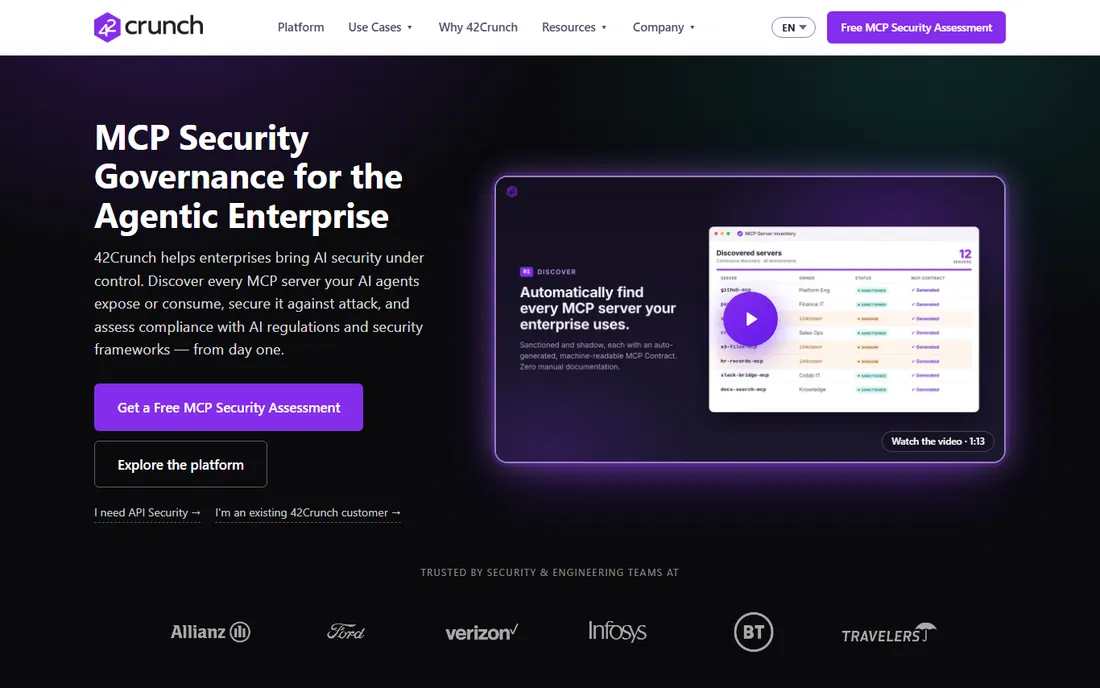 42Crunch homepage
