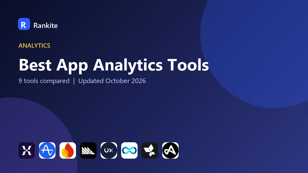 Best App Analytics Tools in 2026: 9 Tools Compared