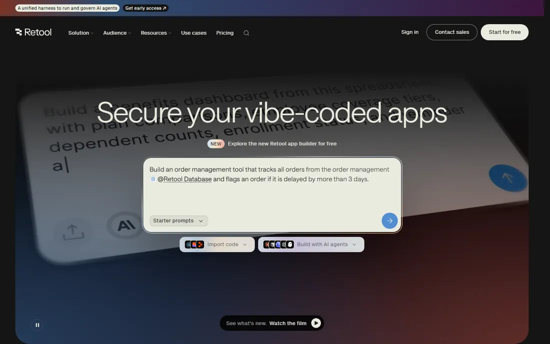 Retool homepage