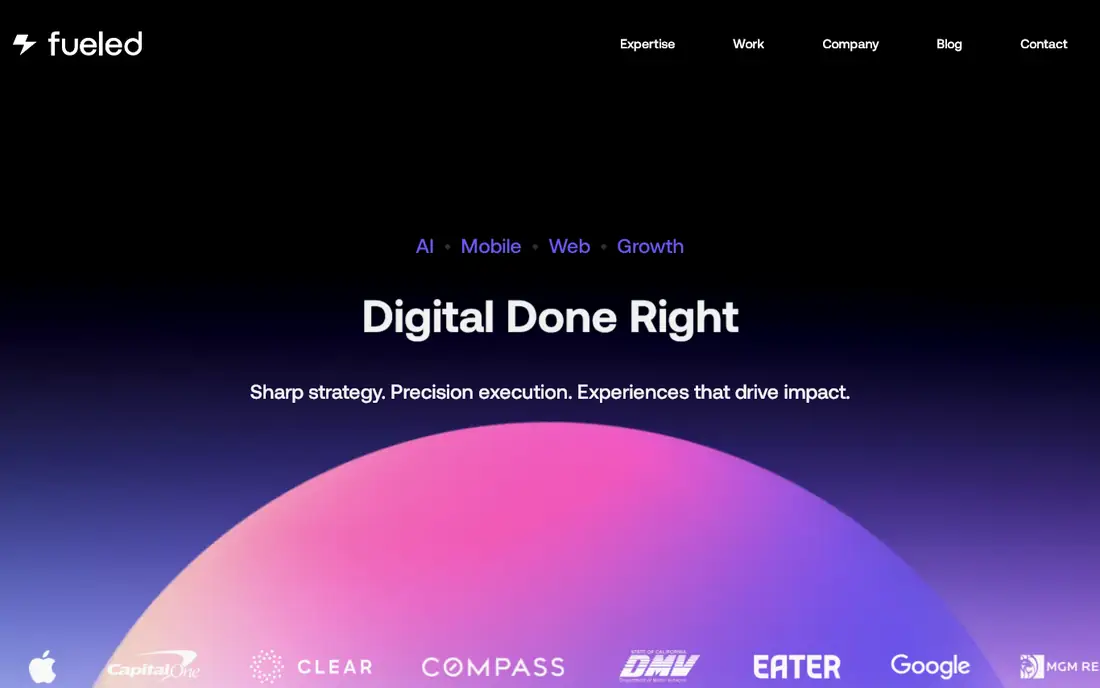Fueled homepage