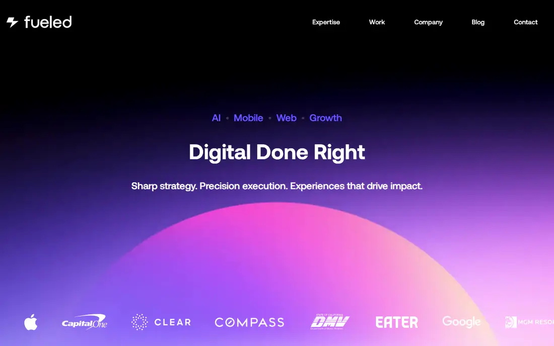 Fueled homepage