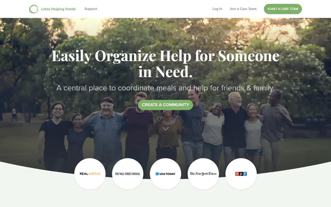 Lotsa Helping Hands homepage