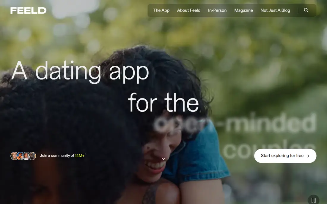 Feeld homepage