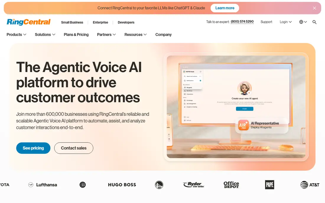 RingCentral Events homepage