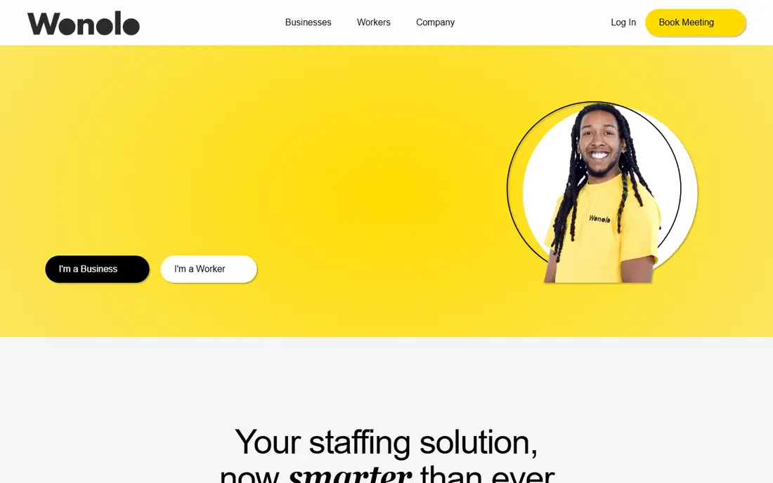 Wonolo homepage